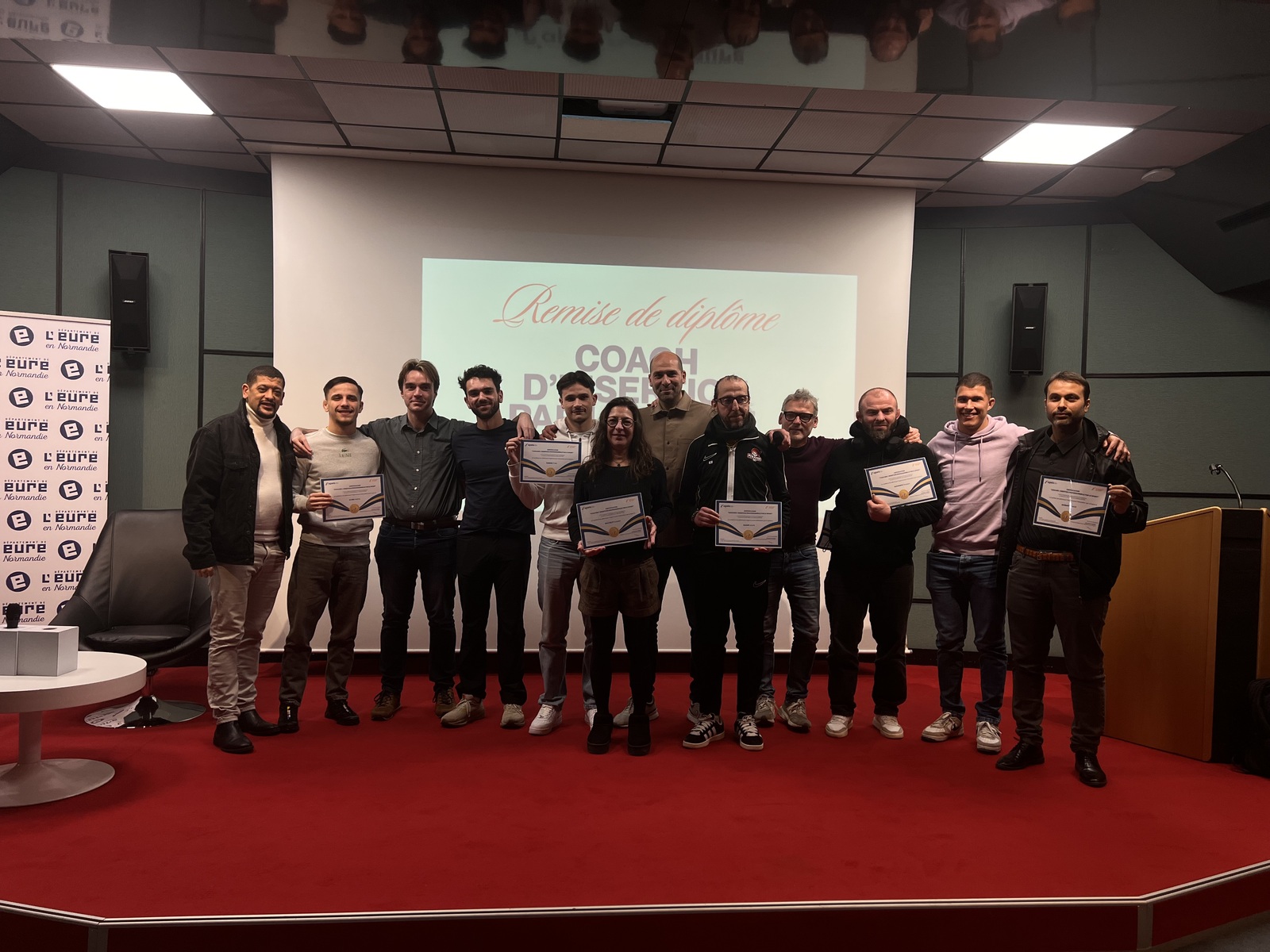 Remise des diplômes d'Isabelle, coach en insertion par le sport