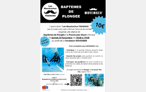 Baptêmes de plongée avec l'association 