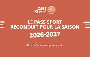 Le Pass'Sport reconduit pour la saison 2026/2027