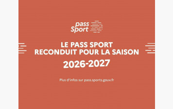 Le Pass'Sport reconduit pour la saison 2026/2027