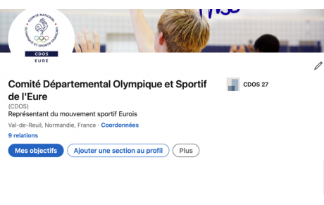 Le CDOS 27 est désormais sur Linkedin ! 