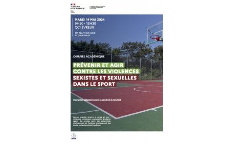 Journée académique &quot;Prévenir et agir contre les violences sexistes et sexuelles dans le sport&quot;&quot;