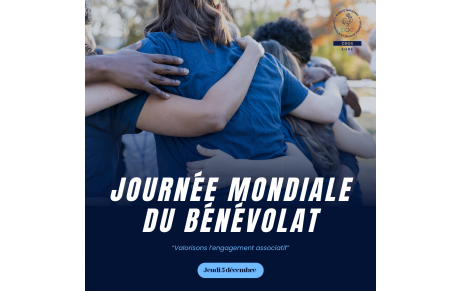 JOURNÉE MONDIALE DU BÉNÉVOLAT 